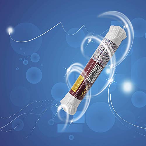 Houert Clothesline Rope, 3/16Inch X 100Ft, Retracting Outdoors All-Purpose Rope For Laundry Line Dryer, Camping Travel & Home Use Diy Rope (1 Solid Rope, White) #TOP4