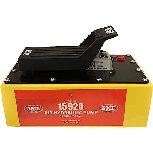 Image of AME INTL 15930C 5 Quart Air Hydraulic Pump with 16100 Hydraulic Hose and