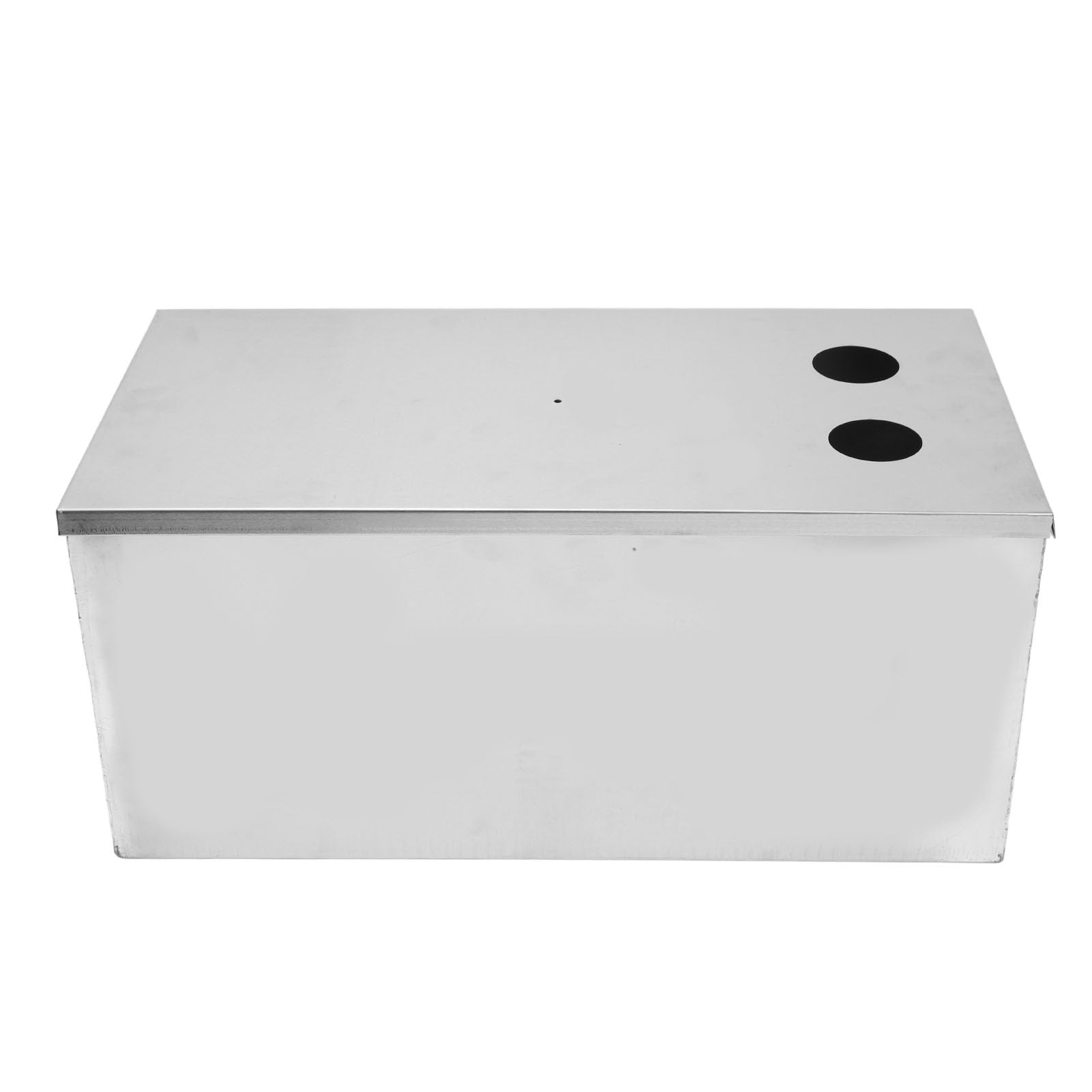 Grease Interceptor, 50x25cm Heavy Duty Stainless Steel Holes Grease Interceptor with 4GPM Flux, for Kitchen, Petrochemical, Restaurants Under Sink, Oil Water Separator