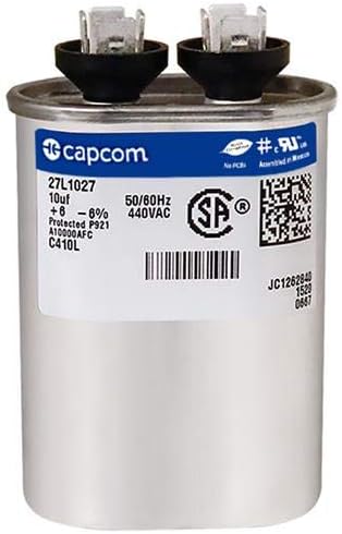 Genteq 97F5300-10 uf MFD 440 Volt VAC - Oval Run Capacitor Upgrade