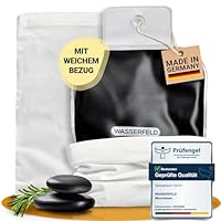 WASSERFELD® Moorkissen für Mikrowelle - Hochwertiges Wärmekissen Mikrowelle inkl. Bezug - Therapeutisches Moorkissen für Nacken, Schulter, Rücken & Bauch - Moor Wärmekissen gegen Verspannungen