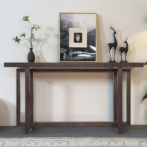 HKRUITELI Entryway Sofa Table Narrow Console Table MDF Material for