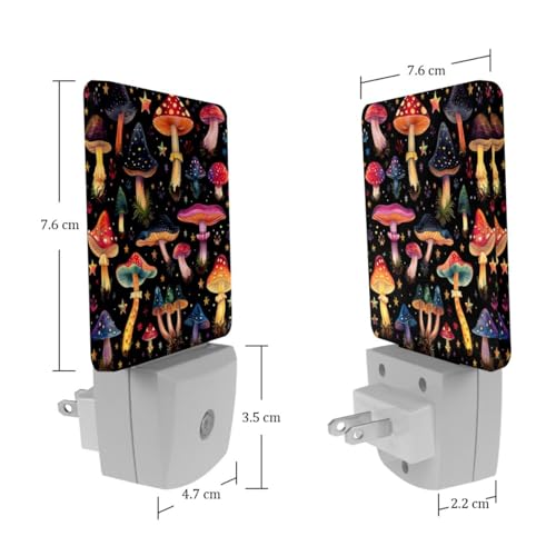 Lámpara de noche led set 2 unidades sensor luz ambiente miniatura 7