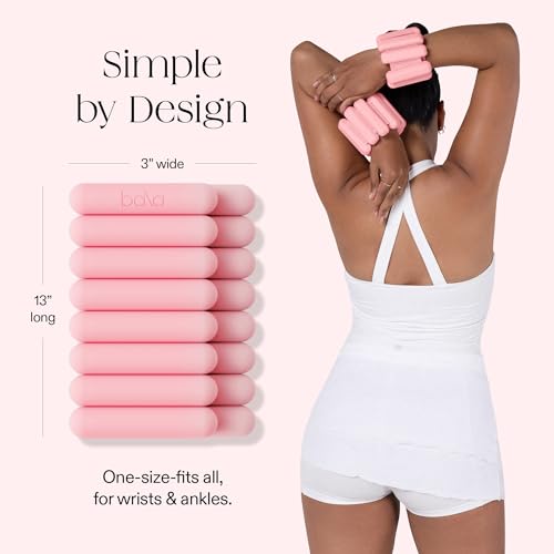 Image of Bala Bangles Wrist & Ankle Weights for Women & Men - Adjustable Weighted Bands - Soft Silicone Arm & Leg Weights for Pilates, Yoga, Walking, Barre, Home Workout & Strength Training Exercise