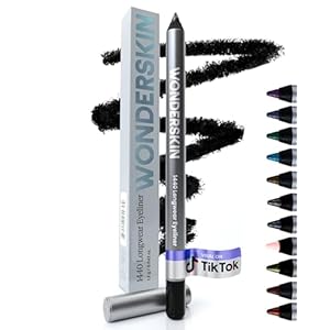 Wonderskin Eyeliner Pencil, 1440 Longwear Deep Black Eyeliner Pencil – Waterproof, Sharpenable & Smudge Proof