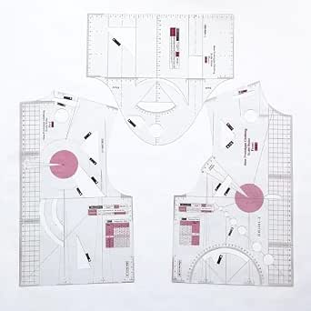 Fashion Design Sewing Ruler Set for Women's Blouses and Apparel