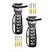 Yomiro Set de 2 Soporte Bicicletas Pared Caballete Bicicletas, Soporte Bici Pared Ahorra Espacio, Soporte Pared Bicicletas, Soporte Bicicletas Suelo con Tacos Tornillos Accesorios Bicicleta(Negro)