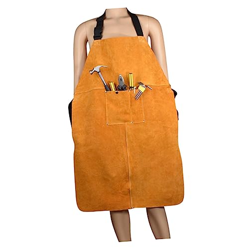 Grembiule Da Saldatura In Pelle HULKAY - Resistente Al Calore E Fiamma, Regolabile Per Uomo E Donna - Foto 6