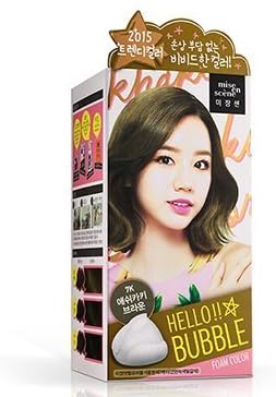 Miseenscene Hello Bubble Foam Color 7k Khaki Brown by Mise En Scene