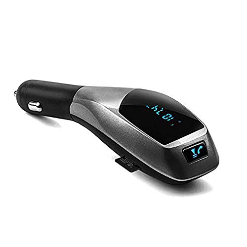 Bluetooth Car Kit Mp3 Player Fm Transmitter X5 Usb Tf Charger Handsfree Wireless Car Kit Mp3 Music Player Radio Adapter 5 (Black)