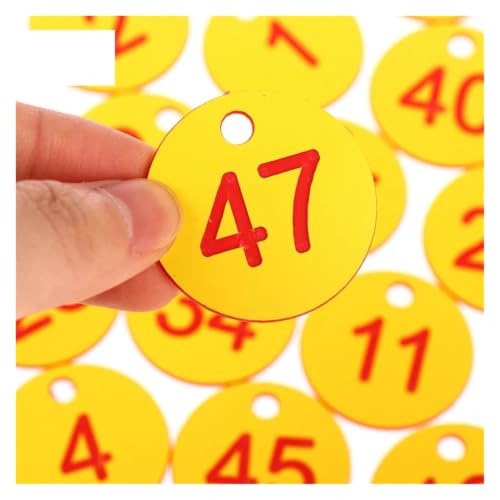 Étiquettes d'identification numérotées 1-100 plastique jetons marquage inventaire - 5