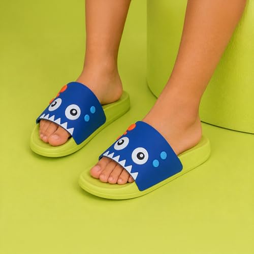 Image of URJO Kids's Sliders /Slippers Lightweight Super Flexible Arch Support Durable Anti Skid & Stylish Dailywear Sliders /Slippers for Boy's & Girl's