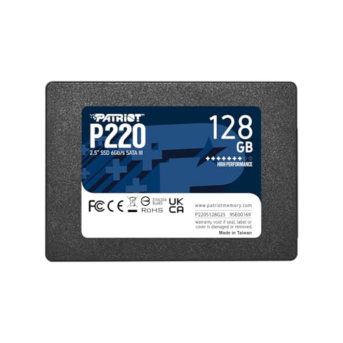 Patriot P220 SSD 128GB SATA III Disco Sólido Interno 2.5″