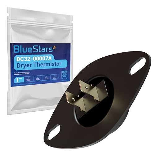 BlueStars [UPGRADED] DC32-00007A Dryer Thermistor Replacement Part - Compatible with Samsung & Kenmore Dryers - Replaces PS4204984 AP4201716 N3S1-K41 2068429 PS2461163 EAP2461163 - Pack of 1