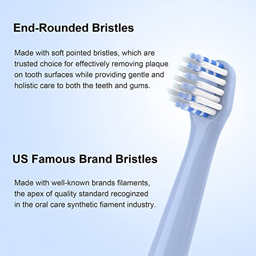 CILGEWH Replacement Toothbrush Heads 10 Pack Compatible with Colgate Hum Connected Smart Battery Electric Toothbrush Head,5 Blue+5 Green