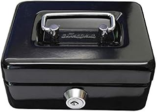 Cathedral CBBK4 Cash/Money Box 4" (12.5 cm) Cylinder Lock with 2 Keys - Black