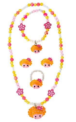 Kiddus Ensemble de Bijoux pour Fille - Fait à la Main - Princesse (Collier, Boucle d'oreilles, Bracelet et Bague)