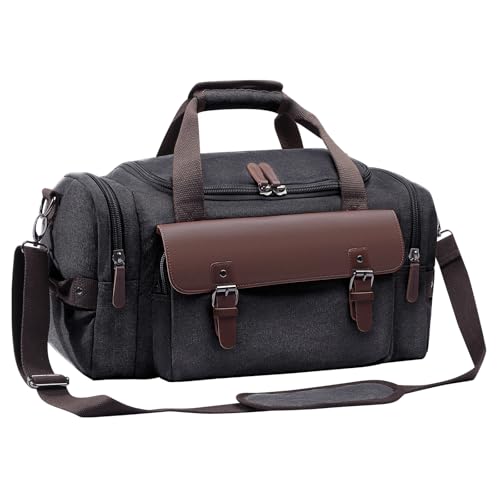 Sac de voyage en toile noire : le fourre-tout parfait pour vos déplacements et week-ends