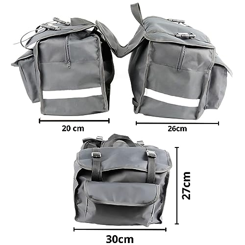 Alforge Bau Bolsa Traseira Universal 40l Bauleto Para Moto Black Luxo