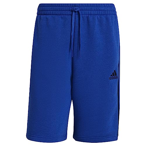 Short Adidas Big & Tall bleu royal en molleton avec 3 bandes pour homme XXL long