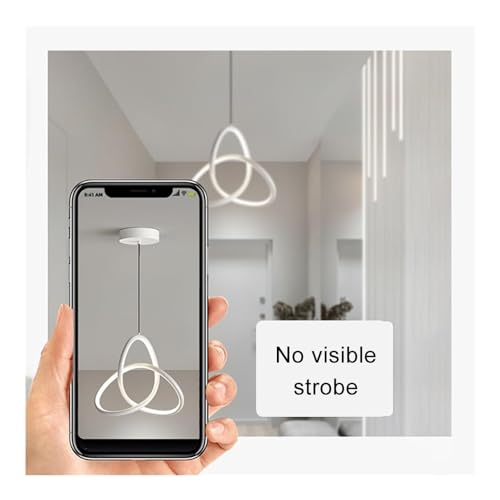 Lámpara de techo LED ajustable con silueta de anillo irregular de 17W 4