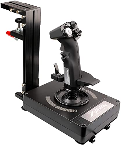 Foto von Hikig Schreibtischhalterung für Flug-Sim-Controller, Hotas, Throttle, Joystick, MFD Kompatibel mit Thrustmaster Hotas, Warthog, T16000M, Logitech X52, X56 Hotas & Anderen Flight Control System, Hotas