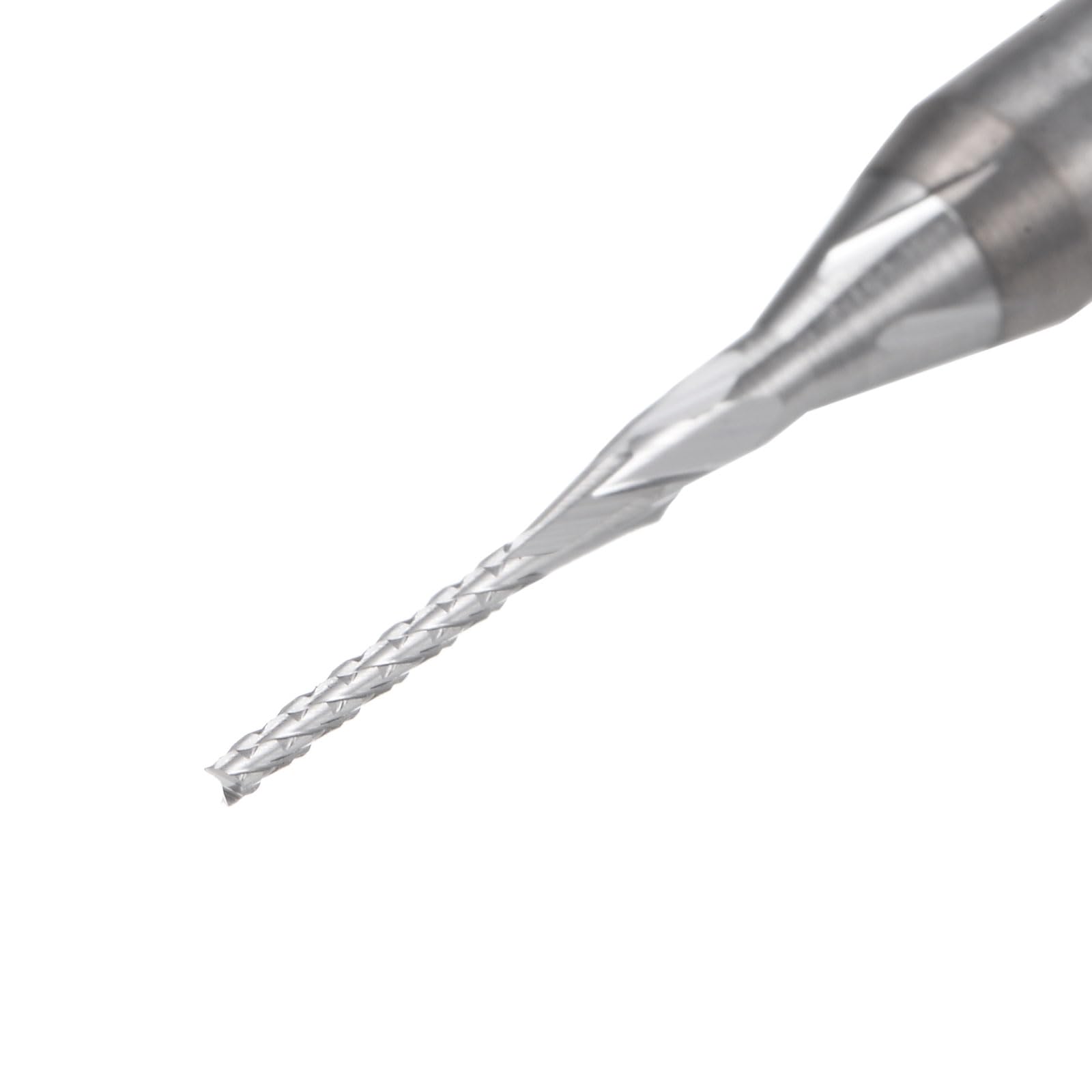 QUARKZMAN 20Pcs Embouts de Fraise 0,6 mm en Carbure de Tungstène pour Fraiseuse Cnc, Outils de Gravure pour Circuit Imprimé, Machine de Fraisage Du Bois, Queue Droite de 1/8 Pouce