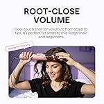 Wavytalk Airflow Styler Curling Iron, Cool Curl, 360° Cool Air Lock in Style for Lasting Curls, Reduces Damage, 2 in 1 Hair Straightener and Curler, 1 Inch, Anti-Scald for Short Long Hair, Pink - Image 4