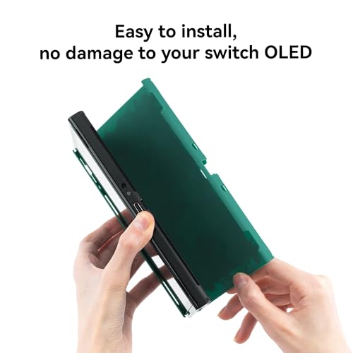 Image of GeekShare Protective Case Slim Cover Case Compatible with Switch OLED and Joystick - Shock-Absorption and Anti-Scratch Skin Case for OLED Switch - Bunny Garden