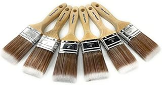 Cutting Edge 3 Piece Paint Brush Set - Professional Premium Quality - Precision Angled Cutting In Paint Brushes - for Sharp Edge Lines Painting with Paints on Walls, Ceilings, Wood & Metal, 1"|1.5"|2"