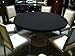 Playezze Felt Poker Table Cover for 36, 48, 60, or 72 Round Table Made to Order in USA (Black) 36 inch Round