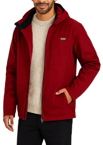 Saltrock Whistler II Veste imperméable pour homme, rouge foncé, XXL