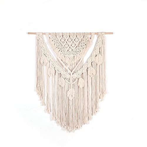 Macramé de grande taille pour déco salon bohème