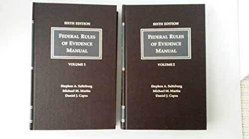 Federal Rules of Evidence Manual/With Supplemen... 1558341935 Book Cover