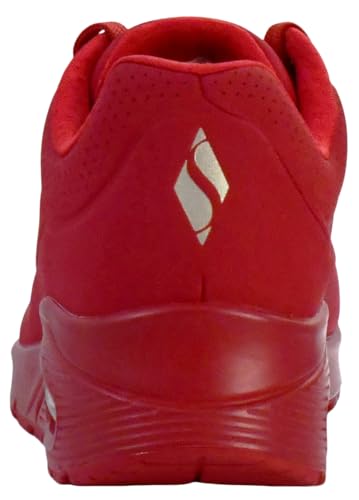 Skechers womens Skecher Street Women's Uno - Stand on Air Sneaker, Red, 7 US