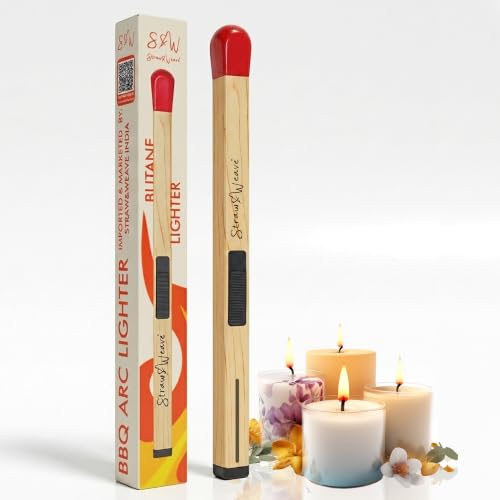 Image of Match Stick Shaped Butane Lighter with Long Handle, Pack of 1 | Multipurpose Use Gas Burner, Kitchen & Candle Use, Outdoor Compatible, Refillable Design