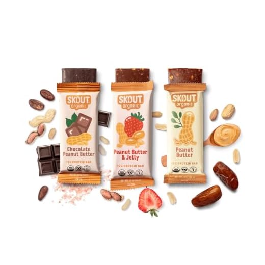 Skout Organic Plant-Based Protein Bars Variety Pack (12 Pack) – 10g Protein – Vegan Protein Bars – Only 7 Ingredients or Less – Easy Snack – Gluten, Dairy, Grain & Soy Free