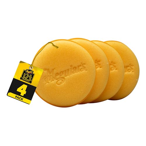 Meguiar's W0004 Supreme Shine 4' Foam Applicator Pads – 4 Pack