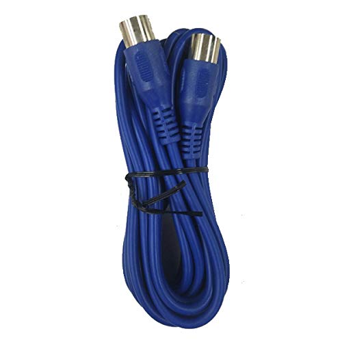 Cable Up CU/MD115/BLU 15' MIDI Male to MIDI Male MIDI Cable (Blue