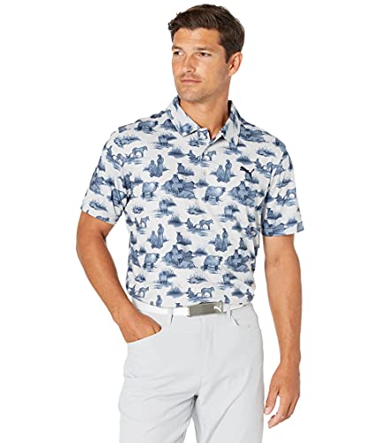 Polo de golf PUMA Cloudspun respirant et extensible bleu