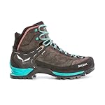 SALEWA Mountain Trainer Mid Gore-Tex Botas Mujer, ...: Bota de montaña de mujer para el trekking alpino de verano, ligera, con empeine de ante resistente y protección GORE-TEX Sistema 3F: Nuestro sistema 3F conecta el sistema de cordones con la suela y el talón para garantizar que la flexibilidad, sujeci...