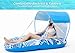 Jasonwell Pool Floats with Canopy - Inflatable Pool Float Adult Lounger Floaties Raft Floating Chair for Swimming Pool Lake Water Lounge Float with Cup Holders Beach Pool Party Toys for Adults(Blue)