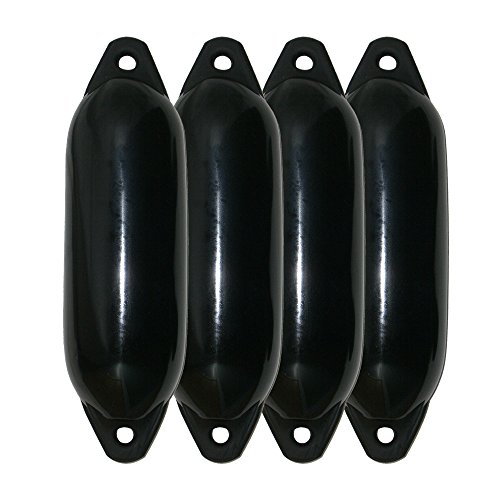Majoni 4er-Set Bootsfender Star 35 - Farbe schwarz, Länge 62cm