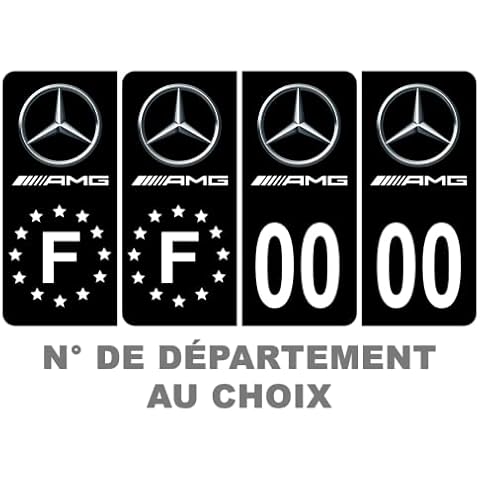 HADEXIA Pack of 2 Pairs of Self-Adhesive Number Plate Stickers Cover