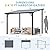 AECOJOY 10' x 8' Gazebo for Patio, Small Wall-Mounted Lean to Gazebo Pergola with Roof (80 Sq.Ft Shaded) on Clearance, Hard Top Heavy Duty Awnings for Decks, Backyard and More