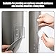 TYFGRT 4 Stück Weiße Duschvorhang-Clips Und 4 Stück Transparente Duschvorhang-Clips, Vorhanghalter, Winddichter Türvorhang-Clip, Stanzfreier Duschvorhang-Clip, Wohnaccessoires
