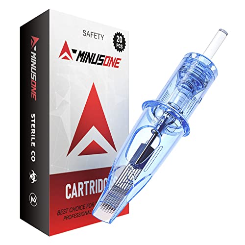 A-minusone 20Pcs 1211RM Disposable Tattoo Cartridge Round Magnum for Rotary Tattoo Machine Pen