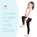 Lucky & Me Jada Athletic Black Leggings for Girls, 3 Pack, Tagless, Lace Trim, Full Length, 9/10