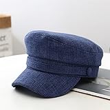 YXWYXWA Bérets pour Femme Sunhat Sunhat Béret Femelle Navy Hat Navy Fashionable Octogon Octogon Rétro Chapeaux Pepd Cap Papée