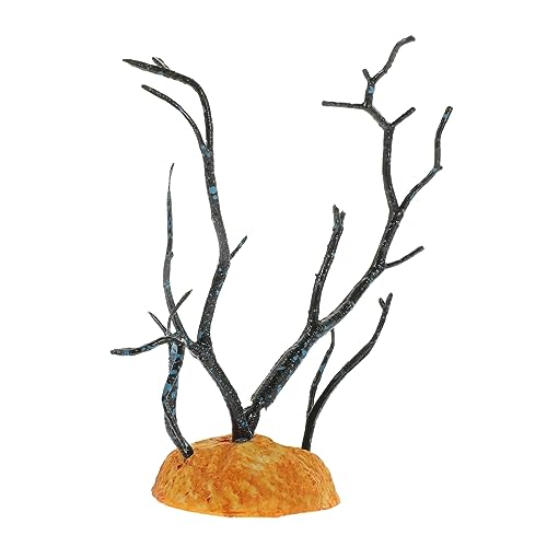 SEWOART Artificial Reptile Tank Plants Lifelike Terrarium Decor for Reptile Habitats Lightweight Fake Grass with Weighted Base for Bearded Dragons Snakes and Geckos Enhances